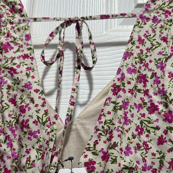 Time and Tru Floral Maxi Dress in Pink and Cream - Picture 4 of 5